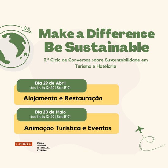 Make a Difference, Be Sustainable | 3.º Ciclo de Conversas
